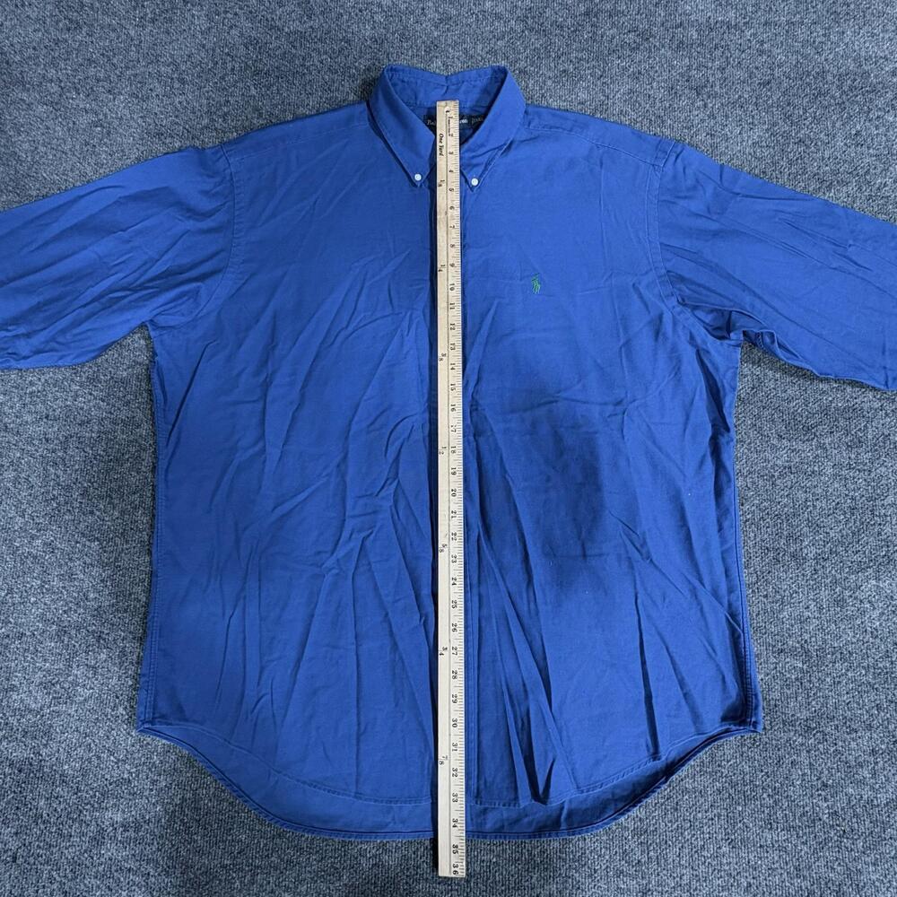 Ralph Lauren Shirt Mens 2XL Blue Blake Long Sleeve Button Down Cotton Casual - Picture 8 of 13